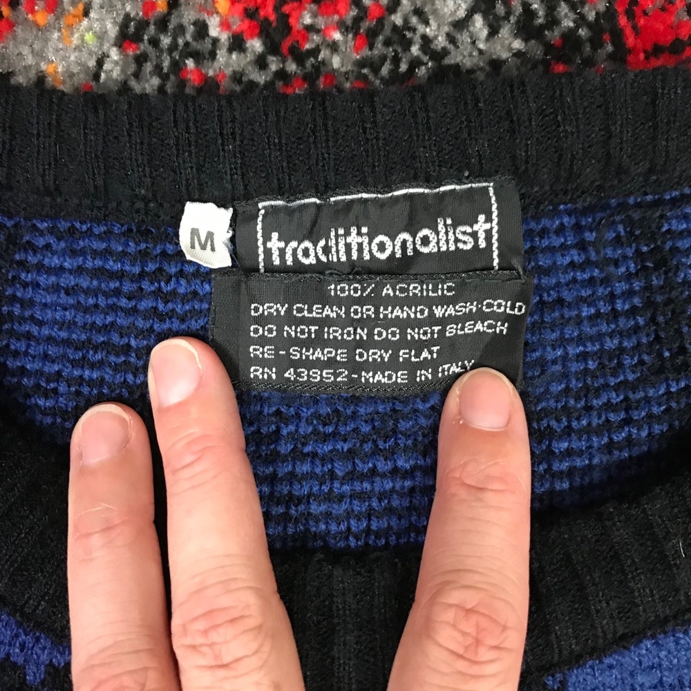 Vintage 80’s Traditionalist Plaid Sweater - Picture 3 of 4